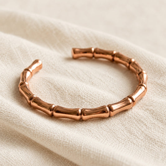 Copper&Ease — Grove Bamboo Copper Bracelet — surface detail