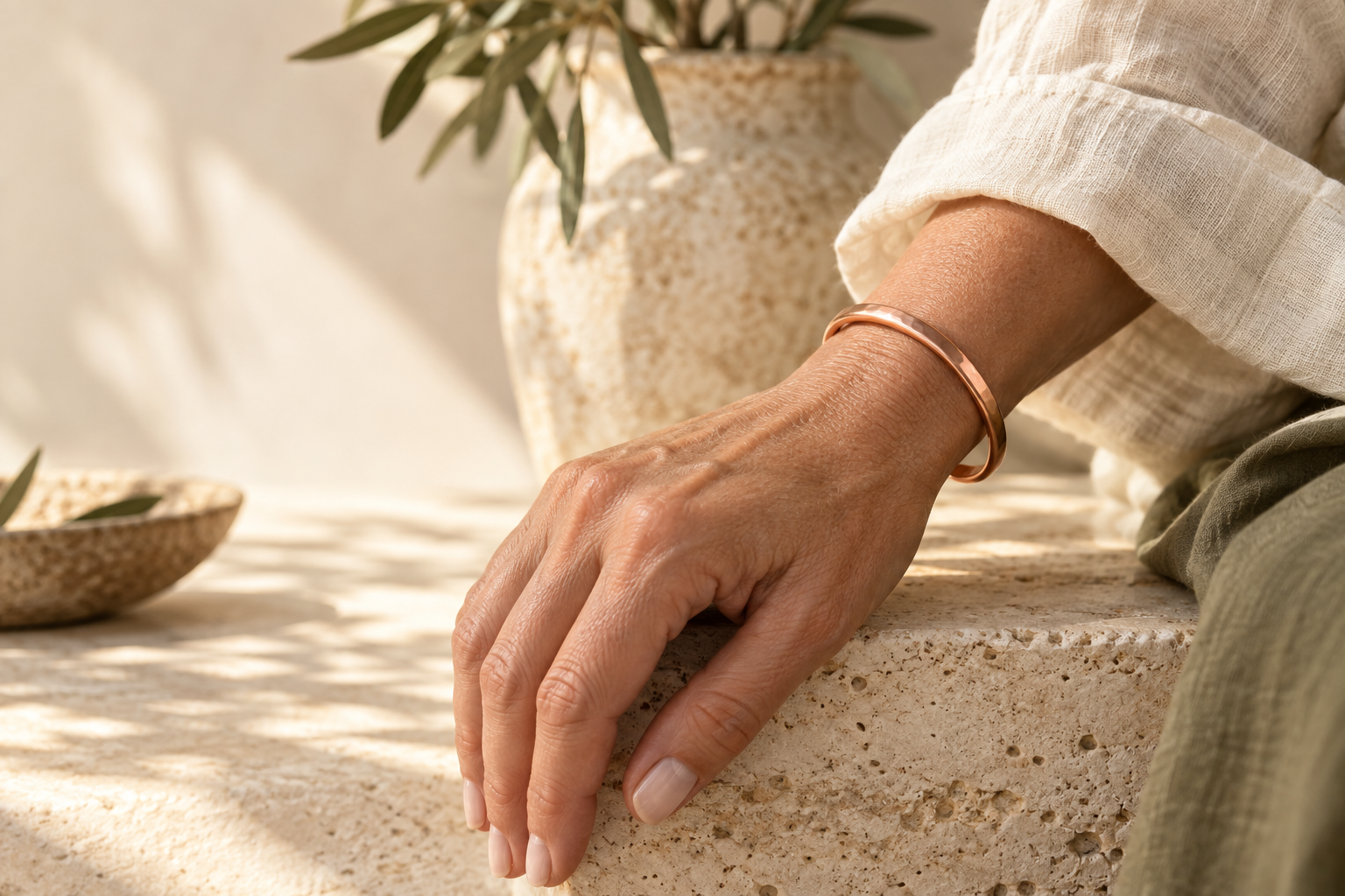 Illustrative copper jewellery editorial