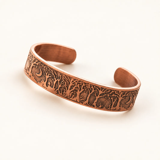 Copper&Ease — Grove Woodland Copper Cuff — product view