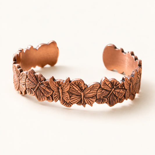 Copper&Ease — Sky Butterfly Copper Cuff — product view