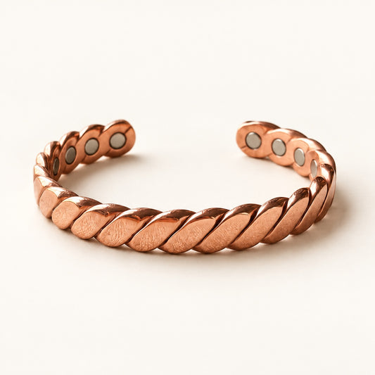 Copper&Ease — Bough Rope Copper Cuff — product view