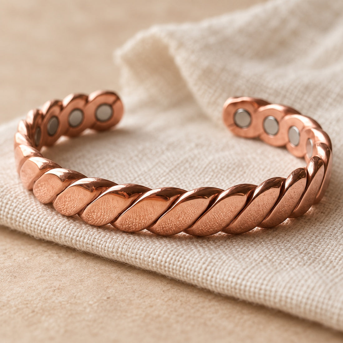 Bough Rope Copper Cuff