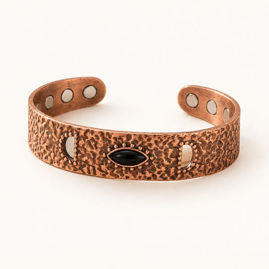 Copper&Ease — Brume Dark-Centre Copper Cuff — product view