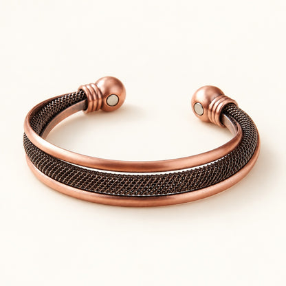 Copper&Ease — Cairn Mesh Copper Cuff — product view