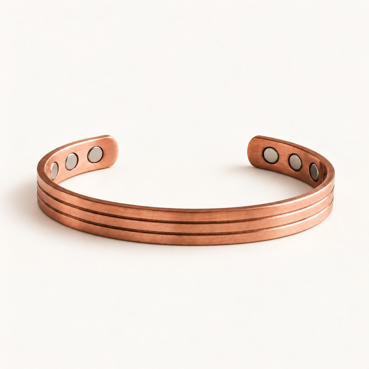 Copper&Ease — Core Grooved Copper Cuff — product view