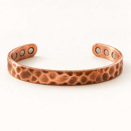 Copper&Ease — Furrow Hammered Copper Cuff — product view