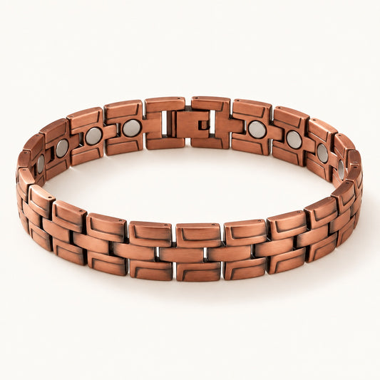 Copper&Ease — Gorse Brick-Link Copper Bracelet — product view