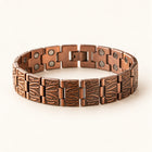 Grit Ridged Copper Link Bracelet