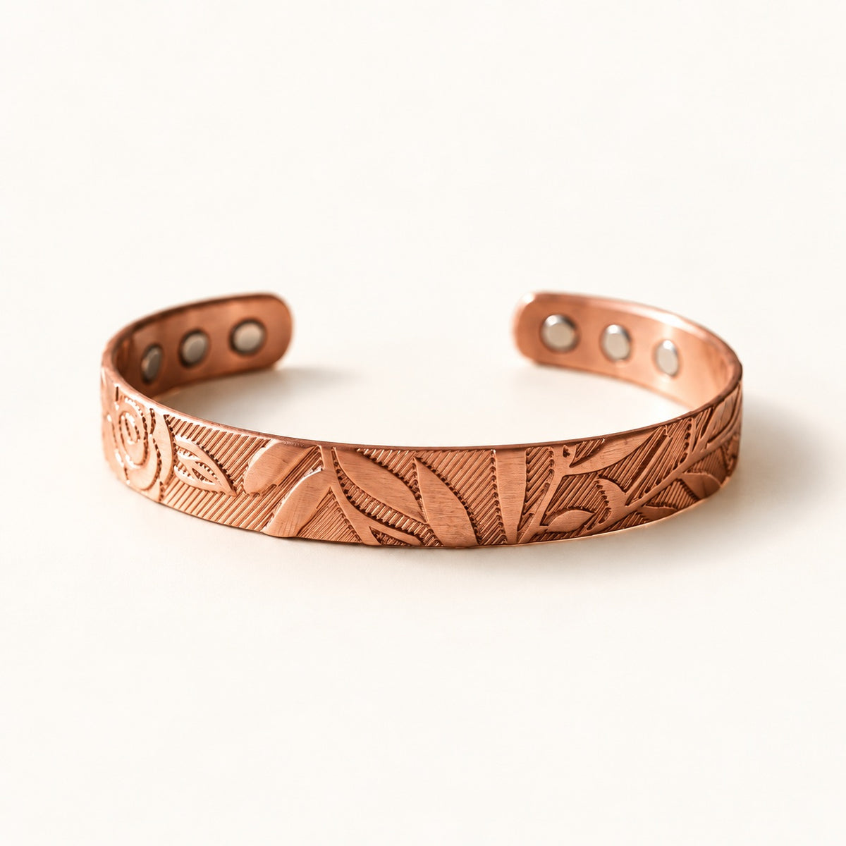 Copper&Ease — Grove Leaf Copper Cuff — product view