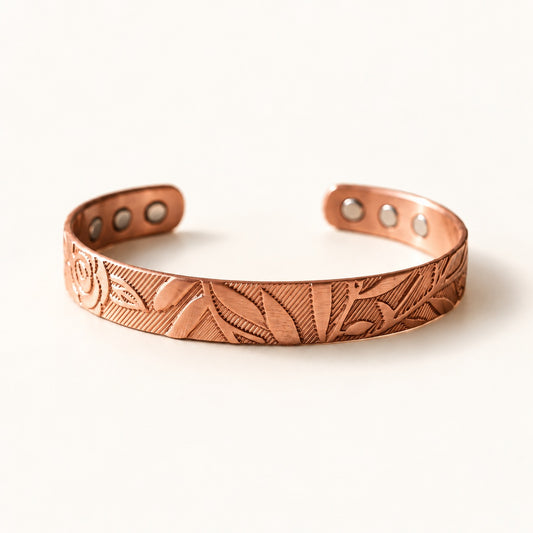 Copper&Ease — Grove Leaf Copper Cuff — product view