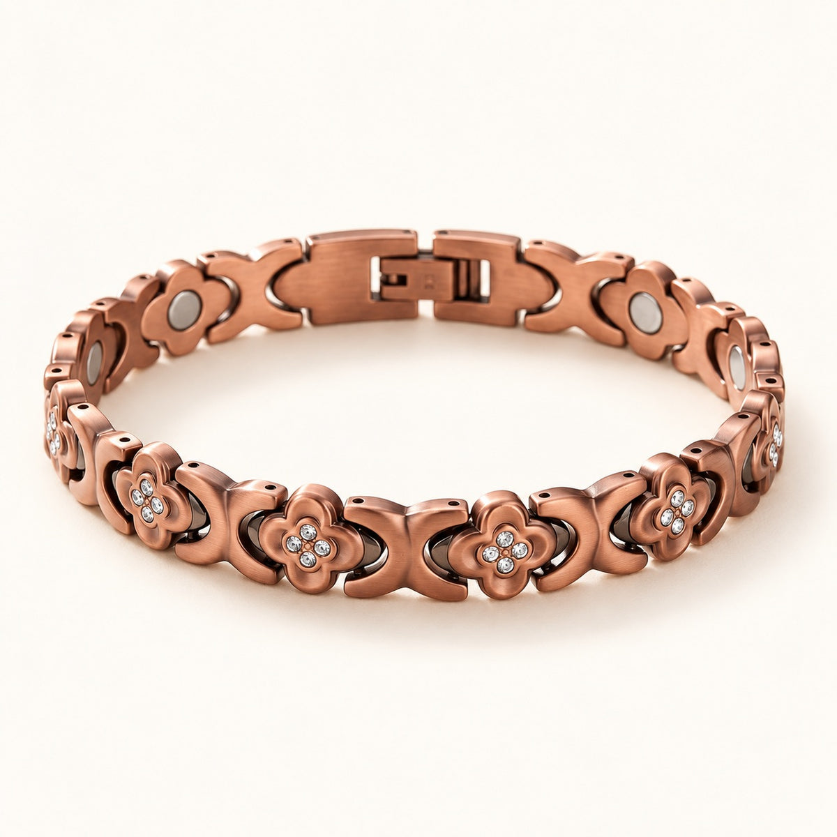 Copper&Ease — Keel Floral Link Bracelet — product view