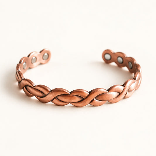 Copper&Ease — Loom Braided Copper Cuff — product view