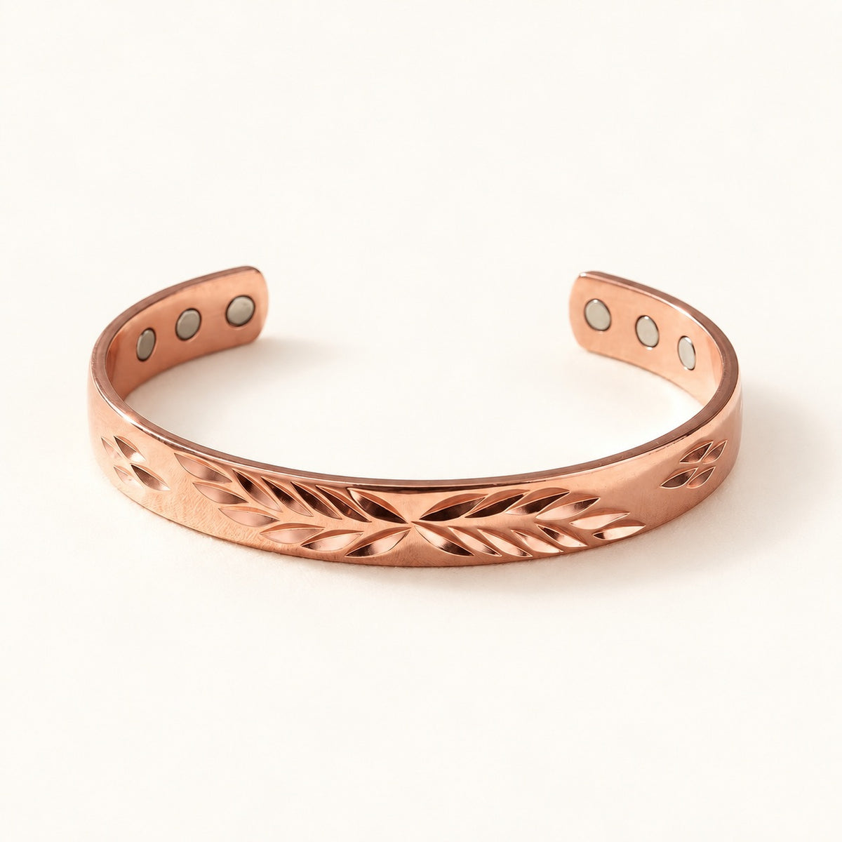 Copper&Ease — Lunar Leaf Copper Cuff — product view