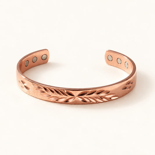 Copper&Ease — Lunar Leaf Copper Cuff — product view
