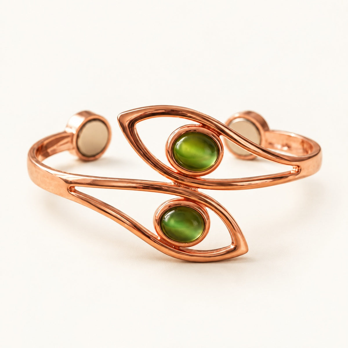 Copper&Ease — Opal Green Orbital Cuff — product view