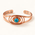 Sedge Blue Orbital Copper Cuff