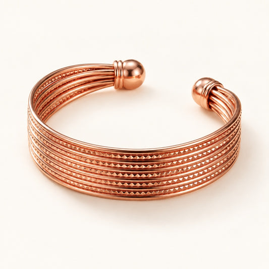 Copper&Ease — Swift Multirow Copper Cuff — product view