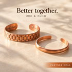 Ore & Flow — His & Hers Copper Bracelet Set